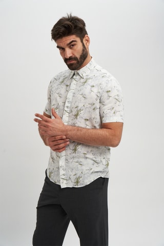 Camisa em linho - Caqui