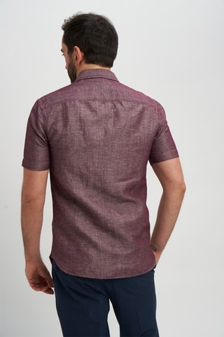 Camisa em linho - Bordô
