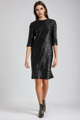Vestido direito - Preto