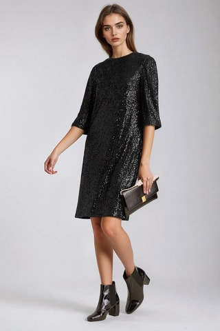 Vestido direito - Preto