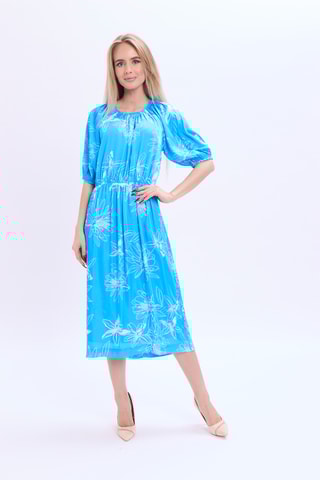 Vestido médio - Azul
