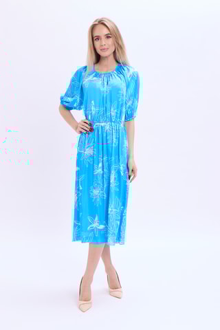 Vestido médio - Azul