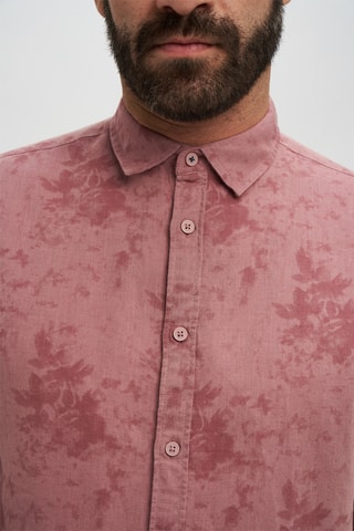Camisa em linho - Rosa-envelhecido