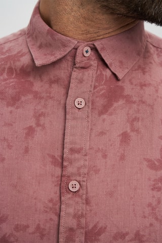 Camisa em linho - Rosa-envelhecido