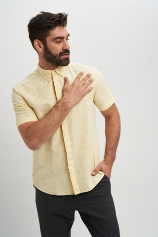 Camisa em linho - Amarelo