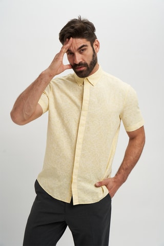 Camisa em linho - Amarelo