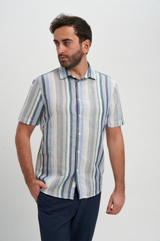 Camisa em linho - Azul
