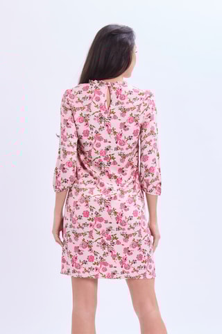 Vestido direito - Rosa