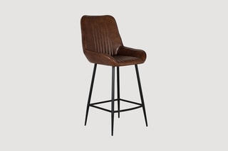 Tabouret en cuir - 48 x 108 x 60 cm