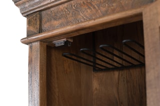 Meuble bar 1 porte en manguier - 56 x 180 x 40 cm
