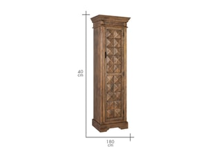 Meuble bar 1 porte en manguier - 56 x 180 x 40 cm