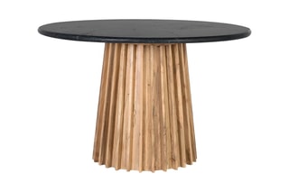 Table à manger - Marron et noir