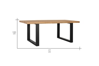 Table en manguier massif - 200 x 100 x 77 cm