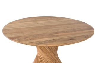 Table à manger en bois d'acacia - 130 x 76 x 130 cm