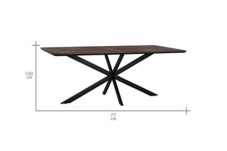 Table en teck - 200 x 100 x 77 cm