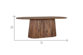 Table à manger en manguier - 210 x 76 x 100 cm