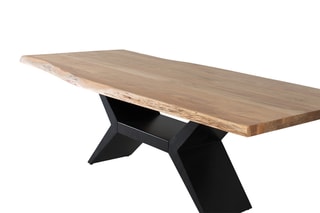 Table à manger en bois d’acacia - 220 x 75 x 110 cm
