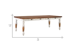 Table à manger en manguier - 240 x 76 x 110 cm