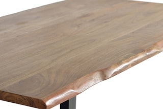 Table à manger - Naturel et noir