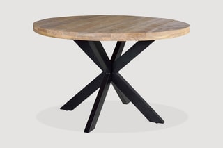 Table à manger - 
Naturel et noir