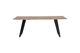 Table à manger - Naturel et noir