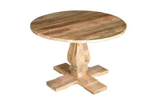 Table à manger ronde - Naturel