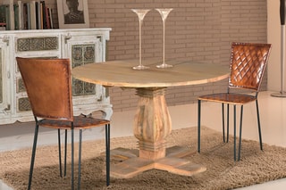 Table à manger ronde - Naturel