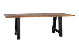 Table à manger -  Naturel et noir