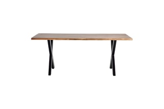 Table à manger - Naturel et noir