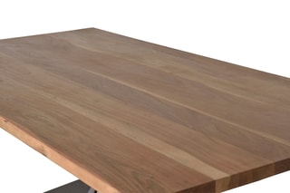Table à manger - Naturel et noir