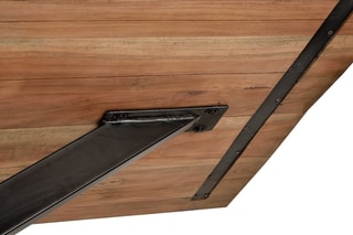 Table à manger - Naturel et noir