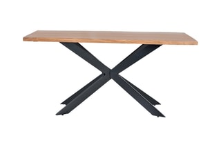 Table à manger - Naturel et noir