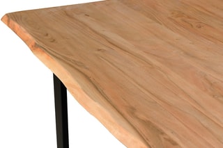 Table à manger - Naturel et noir