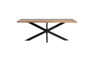 Table à manger - Naturel et noir