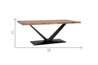 Table - Naturel et noir