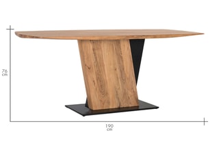 Table - Naturel et noir