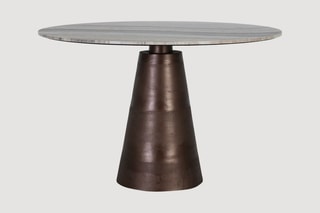 Table à manger - Gris et marron