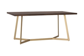 Table à manger -  Naturel et doré