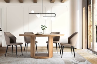 Table à manger en bois - 150 x 76 x 150 cm
