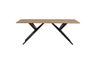 Table à manger - Naturel et noir