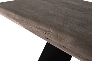 Table à manger - Marron et noir