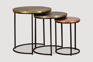 3 tables gigognes - Noir