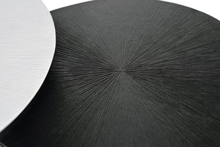 2 tables gigognes - Noir et blanc