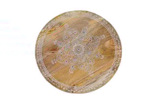 2 tables gigognes - Naturel et noir