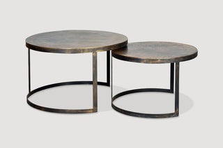 2 tables gigognes Doré