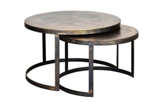 2 tables gigognes Doré