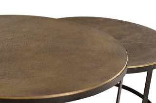 2 tables gigognes Doré
