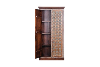 Armoire 2 portes - Naturel et doré