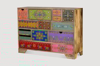 Commode 14 tiroirs - Naturel