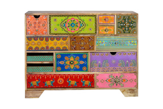 Commode 14 tiroirs - Naturel